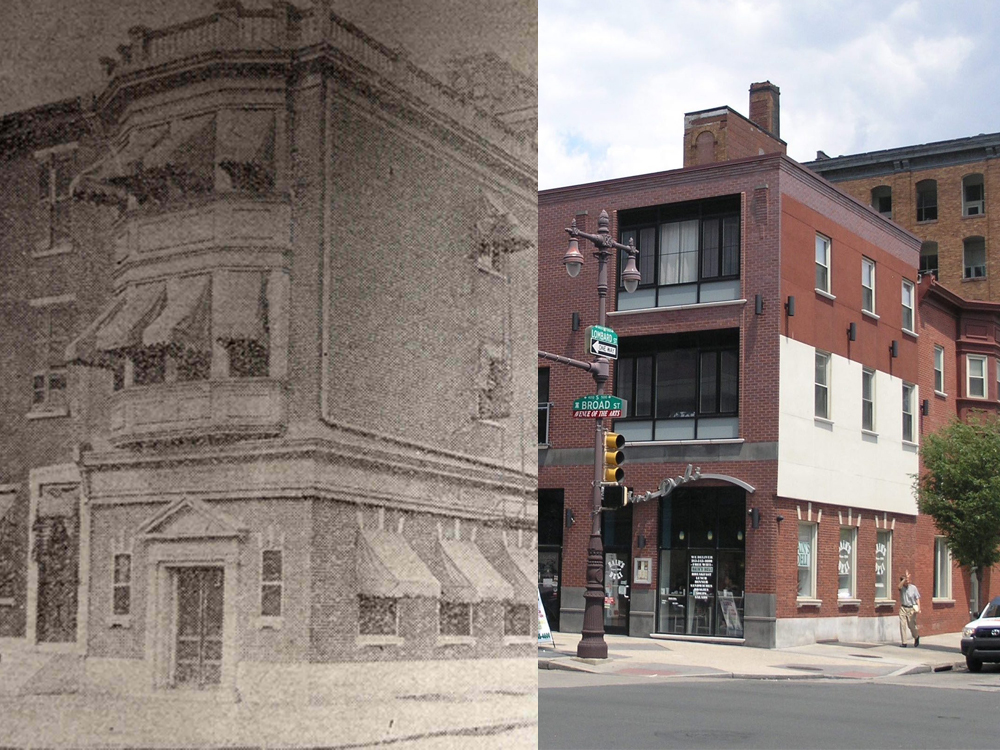 Then and Now, Brown and Stevens Bank, Broad and Lombard Streets