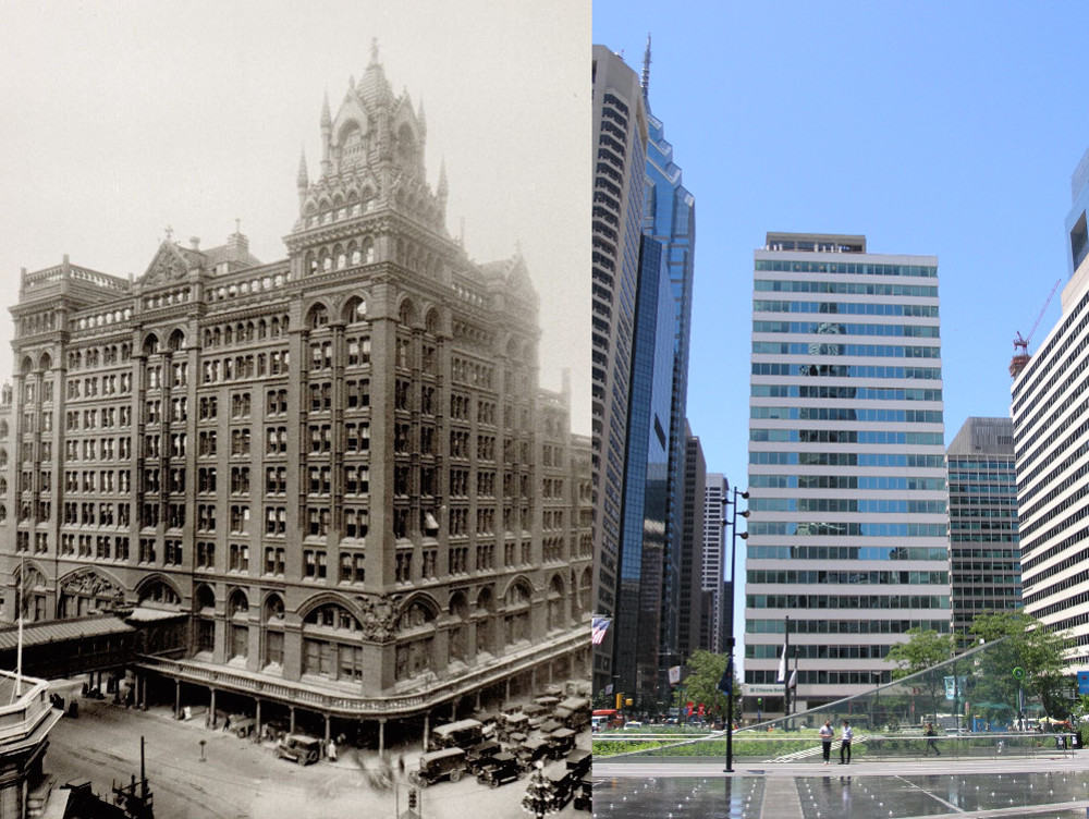 Broad Street Station, then and now